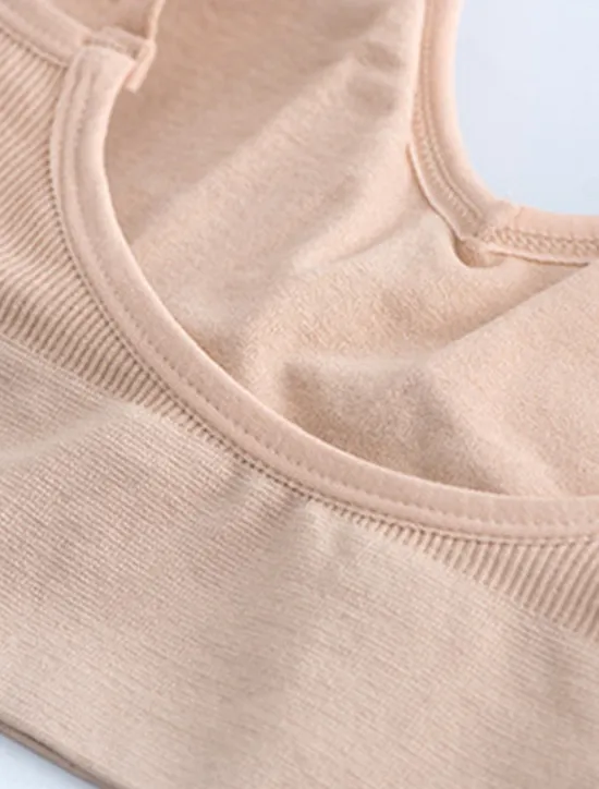 Best Women's Top Pure Color Fashion Sport Simple Daily Nylon Breathable Straps Sleeveless Tank Top Backless Chest pads Summer Spring Home Outfits Women Lingerie