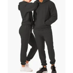 Online Women's Tracksuit Sweatsuit Casual Fall Long Sleeve Velvet Thermal Warm Soft Fitness Running Jogging Sportswear Activewear Solid Colored Navy Black White Women Two Piece Sets