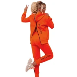 New Women's Tracksuit Sweatsuit Patchwork 2 Piece Casual Winter Long Sleeve Thermal Warm Windproof Breathable Fitness Running Walking Sportswear Activewear White / Black White Black / Hoodie / Athleisure Women Two Piece Sets