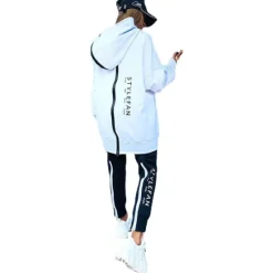 New Women's Tracksuit Sweatsuit Patchwork 2 Piece Casual Winter Long Sleeve Thermal Warm Windproof Breathable Fitness Running Walking Sportswear Activewear White / Black White Black / Hoodie / Athleisure Women Two Piece Sets
