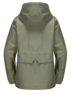 Hot Women's Trench Coat Hoodie Jacket Comfortable Breathable Zipper Pocket Casual Plain Vacation Street Daily Wear Going out Zipper Regular Hoodie Regular Fit Long Sleeve Outerwear Black Yellow Wine Women Jackets|Coats & Trench Coats