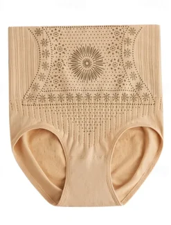 Discount Women's Tummy Control Thong Shapewear for Women High Waist Shaping Panties Mesh Girdle Seamless Slimming Body Shaper Underwear Home Outfits Women Shapewear