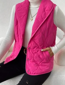 Discount Women's Tunic Elegant Daily Sleeveless Sleeveless V Neck Shirt Collar New Year Spring Fall Winter Women Puffers & Parka