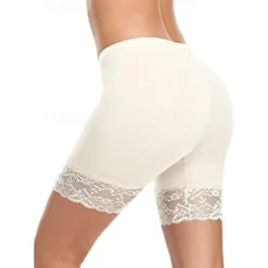 Discount Women's Underwear Shorts Leggings Modal Lace Solid Colored Short Nude Home Outfits Women Shapewear