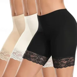 Discount Women's Underwear Shorts Leggings Modal Lace Solid Colored Short Nude Home Outfits Women Shapewear