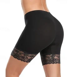 Discount Women's Underwear Shorts Leggings Modal Lace Solid Colored Short Nude Home Outfits Women Shapewear