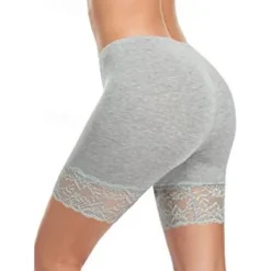 Discount Women's Underwear Shorts Leggings Modal Lace Solid Colored Short Nude Home Outfits Women Shapewear