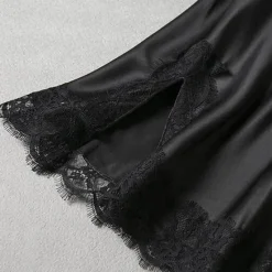 Women's Valentine Dress Sexy Pajamas Pjs Simple Casual Comfort Pure Color Home Party Valentine's Day Sleeveless V Wire Black White Navy Blue Summer Spring Women Lingerie