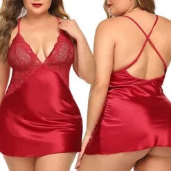 Outlet Women's Valentine Night Dress Sexy Lingerie Nightgown Lace Vacation Backless Green White Home Outfits Date Night Outfit Women Lingerie