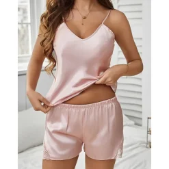 Women's Valentine Sexy Lingerie Lace Sexy Bodies Bra Mesh Nightwear Solid Colored Pink Red Blue Spring Summer Red Home Outfits Date Night Outfit Women Lingerie