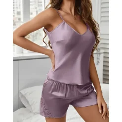 Women's Valentine Sexy Lingerie Lace Sexy Bodies Bra Mesh Nightwear Solid Colored Pink Red Blue Spring Summer Red Home Outfits Date Night Outfit Women Lingerie
