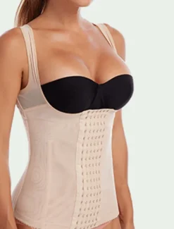 Discount Women's Waist Trainer Corsets Shapewears Tummy Control Push Up Front Close Office Yoga Running Gym Sport Breathable Comfortable Pure Color Hook & Eye Home Outfits Women Shapewear