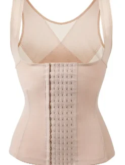 Discount Women's Waist Trainer Corsets Shapewears Tummy Control Push Up Front Close Office Yoga Running Gym Sport Breathable Comfortable Pure Color Hook & Eye Home Outfits Women Shapewear