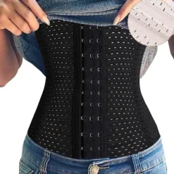 Women's Waist Trainer Shapewears Tummy Control Push Up Front Close Office Yoga Running Gym Plus Size Sport Breathable Solid Color Hook & Eye Home Outfits Women Shapewear