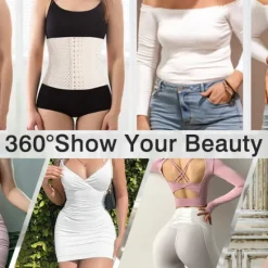 Women's Waist Trainer Shapewears Tummy Control Push Up Front Close Office Yoga Running Gym Plus Size Sport Breathable Solid Color Hook & Eye Home Outfits Women Shapewear