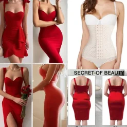 Women's Waist Trainer Shapewears Tummy Control Push Up Front Close Office Yoga Running Gym Plus Size Sport Breathable Solid Color Hook & Eye Home Outfits Women Shapewear