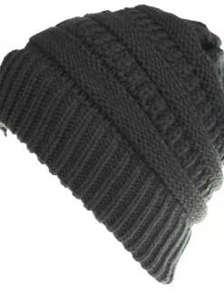 Sale Women's Warm and Stylish with this Brimless Thermal High Bun Ponytail Winter Beanie Hat Women Hats