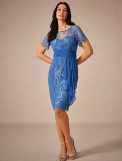 Clearance Women's Wedding Guest Jacket Dress Lace Dress Chiffon Dress Cocktail Dresses Formal Dresses Cardigan Ruched Long Sleeve Cocktail Party Spring Summer Fall Women Chiffon Dresses