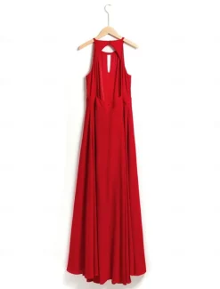 Outlet Women's Wedding Guest Wear Cocktail Party Semi Formal Elengant Romantic Halter Neck Open Back Jumpsuit dress to impress 2024 Women Jumpsuits
