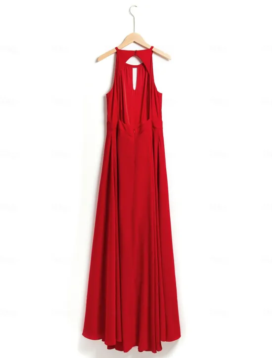 Outlet Women's Wedding Guest Wear Cocktail Party Semi Formal Elengant Romantic Halter Neck Open Back Jumpsuit dress to impress 2024 Women Jumpsuits