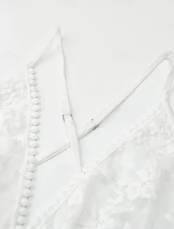 Sale Women's Dress Mini Dress with Sleeve Date Vacation Beach Bohemia Strap Sleeveless Color Women White Dresses