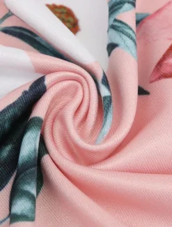 Hot Women's White Pink Red Summer Maxi Dress A Line Dress Semi Formal Outdoor Vacation Regular Fit Floral Turtleneck Women Sundresses