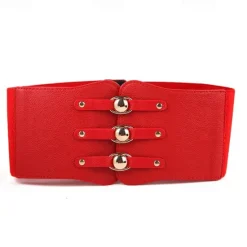 Online Women's Wide Belt Corset Belt Nylon Steel Buckle Geometric Formal Vintage Retro Party Daily White Black Red Brown Women Belt
