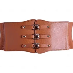 Online Women's Wide Belt Corset Belt Nylon Steel Buckle Geometric Formal Vintage Retro Party Daily White Black Red Brown Women Belt