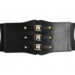 Online Women's Wide Belt Corset Belt Nylon Steel Buckle Geometric Formal Vintage Retro Party Daily White Black Red Brown Women Belt