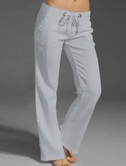 New Women's Wide Leg Baggy Pants Chinos Fashion Basic Casual Full Length High Waist Solid Color Plain Pocket Comfy Soft Comfortable Micro-elastic Outdoor Street Light Gray Black White Red Summer Spring Women Pants