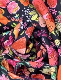 Women's Wide Leg Chinos Fashion Streetwear Full Length High Waist Floral Pocket Elastic Waistband Print Comfy Soft Comfortable Micro-elastic Outdoor Street Spring & Fall Regular Fit Women Spring Pants