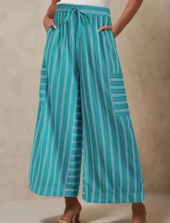 Best Women's Wide Leg Chinos Vacation Fashion Streetwear Full Length High Waist Plain Elastic Waistband Printing Comfy Soft Comfortable Micro-elastic Outdoor Vacation Street Orange red Blue Orange Green Women Pants