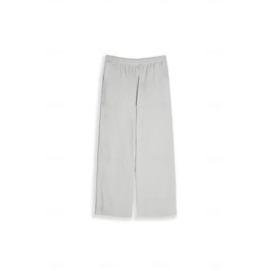 New Women's Wide Leg Cotton Linen Pants Pants Trousers Casual Daily Full Length Plain Drawstring Side Pockets Wide Leg Breathability Comfortable Inelastic Going out Weekend Black White Navy Blue Women Pants