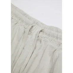 New Women's Wide Leg Cotton Linen Pants Pants Trousers Casual Daily Full Length Plain Drawstring Side Pockets Wide Leg Breathability Comfortable Inelastic Going out Weekend Black White Navy Blue Women Pants