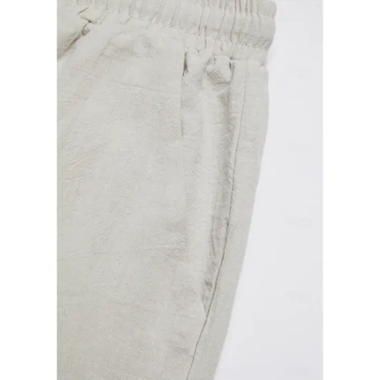 New Women's Wide Leg Cotton Linen Pants Pants Trousers Casual Daily Full Length Plain Drawstring Side Pockets Wide Leg Breathability Comfortable Inelastic Going out Weekend Black White Navy Blue Women Pants