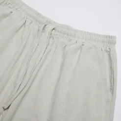 New Women's Wide Leg Cotton Linen Pants Pants Trousers Casual Daily Full Length Plain Drawstring Side Pockets Wide Leg Breathability Comfortable Inelastic Going out Weekend Black White Navy Blue Women Pants