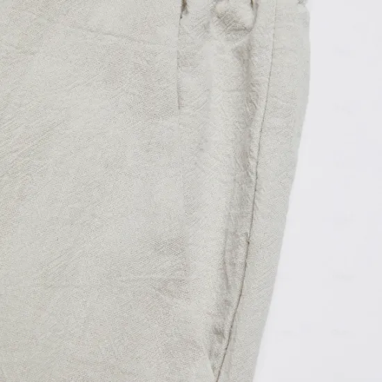 New Women's Wide Leg Cotton Linen Pants Pants Trousers Casual Daily Full Length Plain Drawstring Side Pockets Wide Leg Breathability Comfortable Inelastic Going out Weekend Black White Navy Blue Women Pants