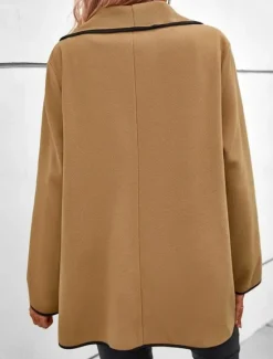 Clearance Women's Winter Coat Outdoor Street Daily Wear Fall Winter Regular Coat Regular Fit Thermal Warm Breathable Stylish Casual Jacket Long Sleeve Plain Oversize Women Coats & Trench Coats