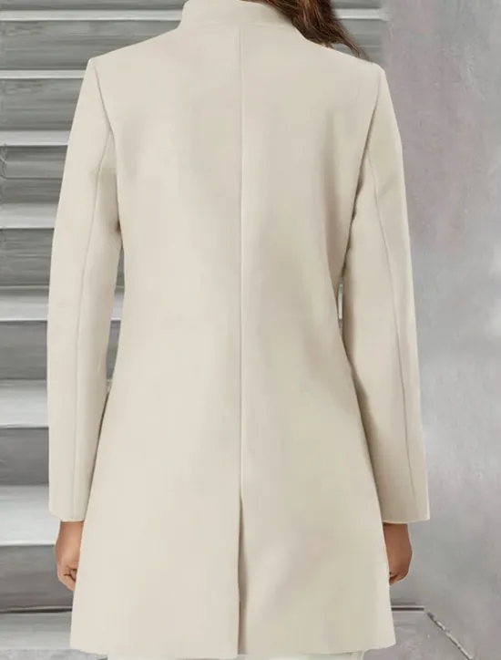 Online Women's Winter Coat Outdoor Street Daily Wear Fall Winter Regular Coat Regular Fit Thermal Warm Breathable Stylish Casual Jacket Long Sleeve Plain Adjustable Women Jackets