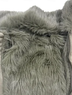 Outlet Women's Winter Coat Outdoor Street Daily Wear Fall Winter Short Coat Regular Fit Thermal Warm Breathable Stylish Casual Jacket Long Sleeve Plain Faux Fur Trim Women Furs & Leathers