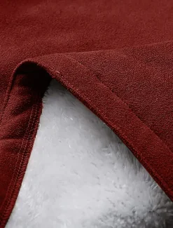 Outlet Women's Winter Coat Teddy Coat Outdoor Street Daily Wear Fall Winter Long Coat Regular Fit Thermal Warm Breathable Stylish Casual Jacket Long Sleeve Plain with Pockets Wine Khaki Women Puffers & Parka