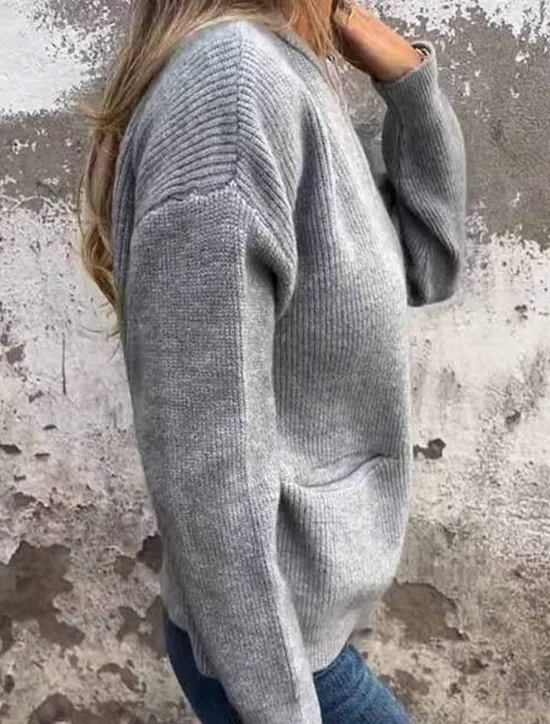 Hot Women's Winter Coat Winter Jacket Outdoor Street Daily Fall Winter Short Coat Regular Fit Warm Breathable Comtemporary Stylish Jacket Long Sleeve Solid Color with Pockets Full Zip Black Orange Gray Women Cardigans & Outerwears