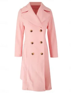 Best Women's Winter Coat Winter Jacket Outdoor Street Daily Fall Winter Long Coat Regular Fit Warm Breathable Comtemporary Stylish Jacket Long Sleeve Solid Color with Pockets Women Coats & Trench Coats