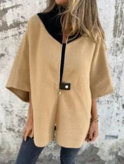 Hot Women's Winter Coat Winter Jacket Outdoor Street Daily Fall Winter Regular Coat Regular Fit Warm Breathable Comtemporary Stylish Jacket Long Sleeve Solid Color with Pockets Full Zip Black White Camel Women Cardigans & Outerwears