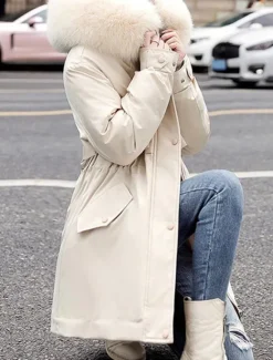 Outlet Women's Winter Coat Winter Jacket Hoodie Jacket Parka School Outdoor Valentine's Day Fall Winter Regular Coat Regular Fit Warm Breathable Simple Casual Daily Comfortable Jacket Long Sleeve Solid Women Puffers & Parka