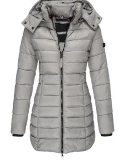 Women's Winter Coat Winter Jacket Parka Warm Breathable Pocket Full Zip Active Casual Comfortable Solid Color Outdoor Vacation Daily Wear Going out Zipper Regular Hoodie Regular Fit Long Sleeve Women Puffers & Parka