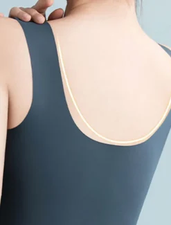Hot Women's Wireless Bras Fixed Straps Full Coverage V Neck Breathable Pure Color Pull-On Closure Casual Daily Nylon 1PC Black Pink / Bras & Bralettes / 1 PC Home Outfits Women Lingerie