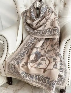Hot Women's Women's Shawls & Wraps Outdoor Dailywear Holiday Wine Red Pink Scarf Floral Women Scarves