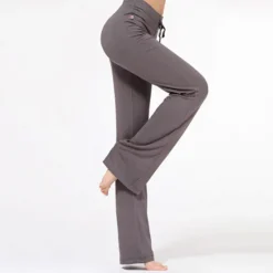 Best Women's Yoga Pants Drawstring Flare Leg Breathable Quick Dry Moisture Wicking Zumba Yoga Fitness Bottoms White Green Modal Plus Size Sports Activewear Stretchy Loose Fit Street Casual Women Pants
