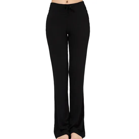 Best Women's Yoga Pants Drawstring Flare Leg Breathable Quick Dry Moisture Wicking Zumba Yoga Fitness Bottoms White Green Modal Plus Size Sports Activewear Stretchy Loose Fit Street Casual Women Pants